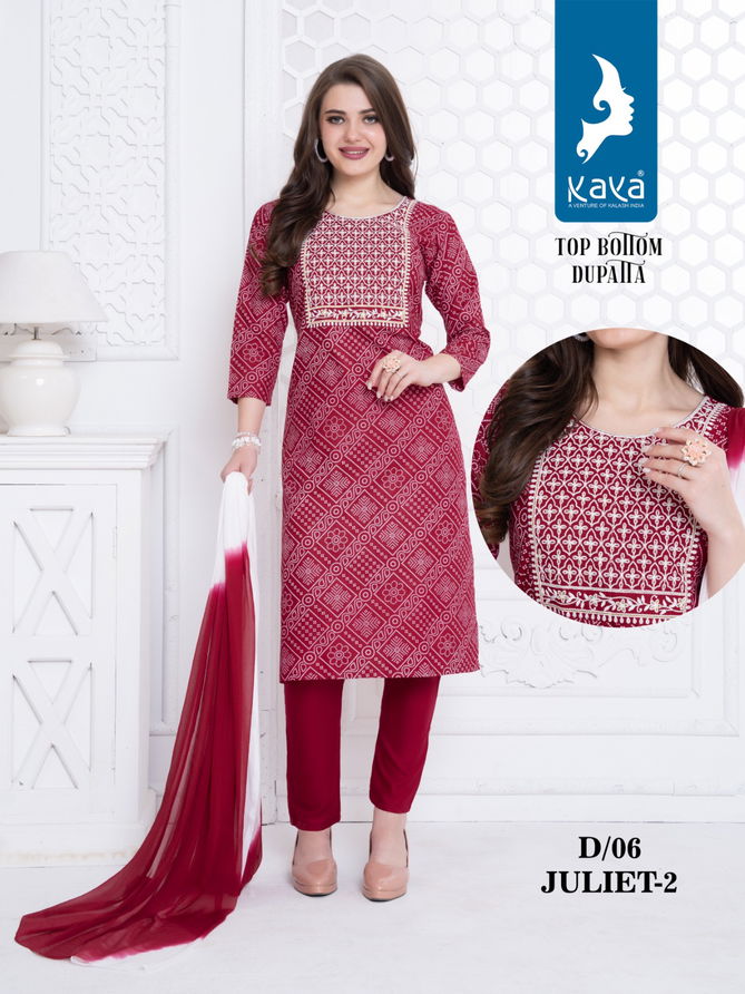 Kaya Juliet Vol 2 Printed Readymade Suits Catalog
